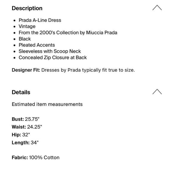 prada authentic Solid Black Textured Vintage Tank A Line Mini Dress 38 Xs - Picture 4 of 8